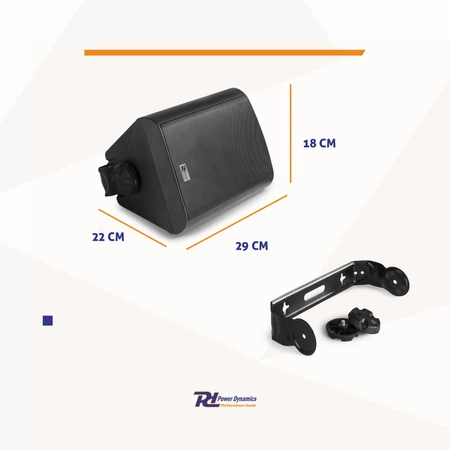 Zestaw kolumn instalacyjnych 100V 6,5" 150W BC65V czarny PD