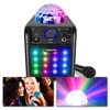 Głośnik bluetooth karaoke czarny z efektem LED SBS50B
