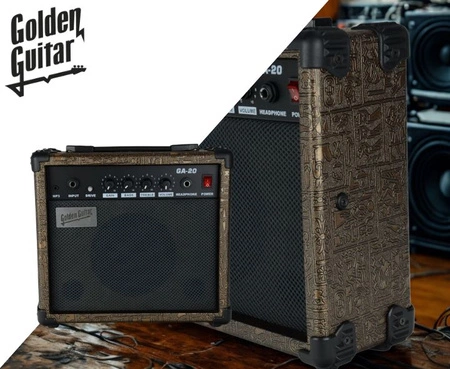 Wzmacniacz gitarowy GA-20 - złoty Golden Guitar