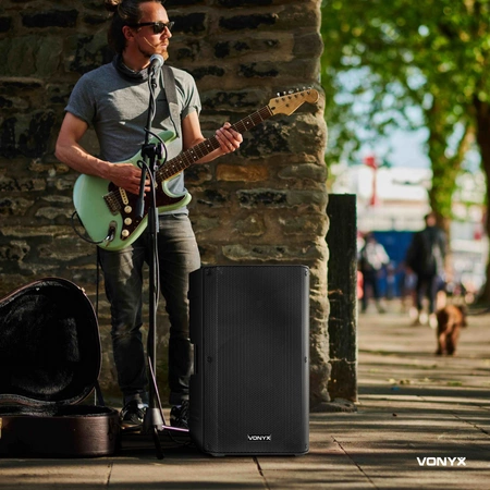 Zestaw: Kolumna mobilna PORT VSA700 15" Vonyx+ boombox