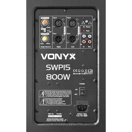 Zestaw nagłośnieniowy kompletny system dźwiękowy aktywny 2.1 - 2400W Vonyx