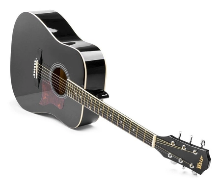 Zestaw: Gitara akustyczna Max Solojam Western czarna + akcesoria