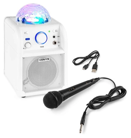 Głośnik karaoke Bluetooth efekt LED Vonyx SBS50W