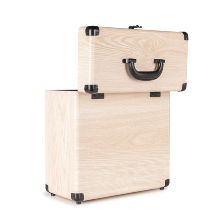 Futerał na płyty winylowe Audizio RC32, jasne drewno
