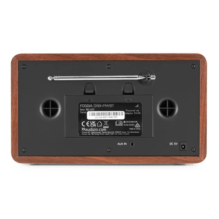 Przenośne radio Audizio Foggia stereo z budzikiem DAB+ FM- 50W - Szary