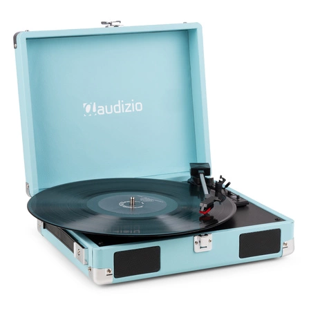 Gramofon w walizce RP111BL Audizio niebieski