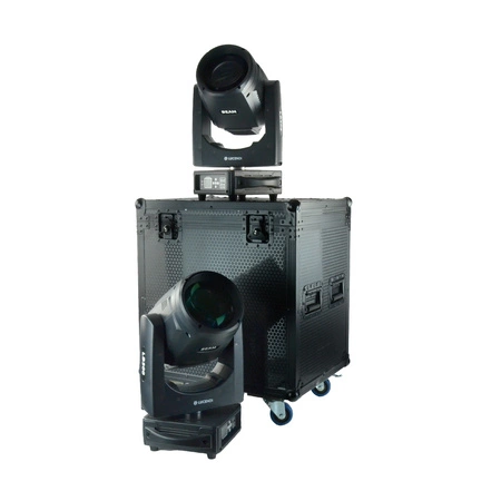 Zestaw: 2x Głowa ruchoma LB300 Beam 300W LED Lucendi+ dedykowane case