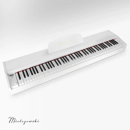Pianino cyfrowe 88 klawiszy ARIA I białe Mielczewski