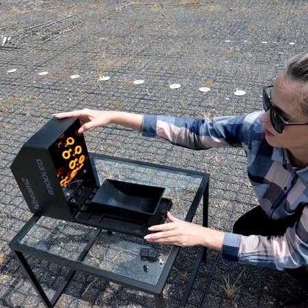 Zestaw: Wytwornica baniek z efektem LED RGB B300LED pilot Beamz+ płyn do baniek 1l