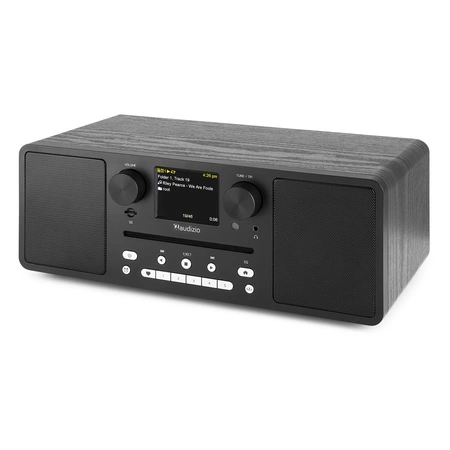 Miniwieża Audizio CD/BT/DAB+/radio internetowe czarne