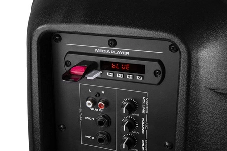 Zestaw nagłośnieniowy Plug&Play 400W VPS082A z pilotem i mikrofonem Vonyx