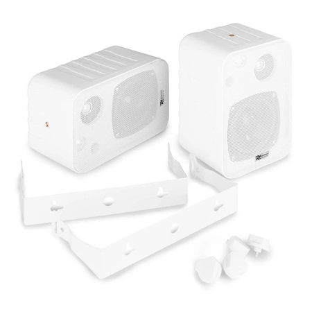 Zestaw białych głośników do muzyki w tle 12 x 4" BV40W 100V z wzmacniaczem bluetooth