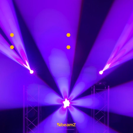 Zestaw: 2x Głowa ruchoma Cobra 100H z pryzmatem 100W Beamz+ dedykowane case