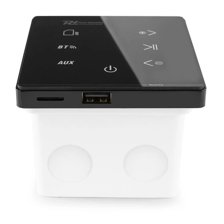 Wzmacniacz audio Powerline A50B do montażu ściennego BT czarny
