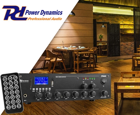 Wzmacniacz 2 strefowy PPA502 100V 50W Power Dynamics