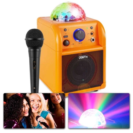 Głośnik bluetooth karaoke Vonyx SBS50L BT efekt LED