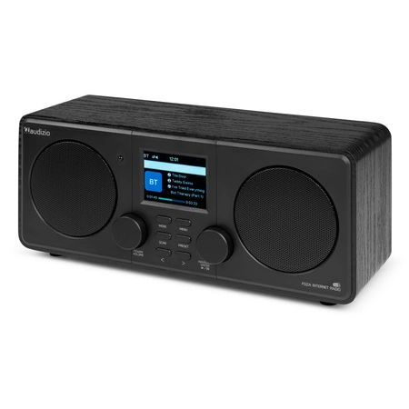 Radio internetowe Foza WiFi Stereo z DAB+ czarne Audizio