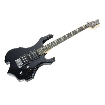 Gitara elektryczna - kompletny zestaw -Golden Guitar RFL-5 Czarny