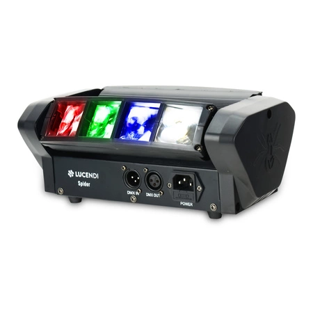 Efekt świetlny ruchomy LED RGBW Spider Lucendi