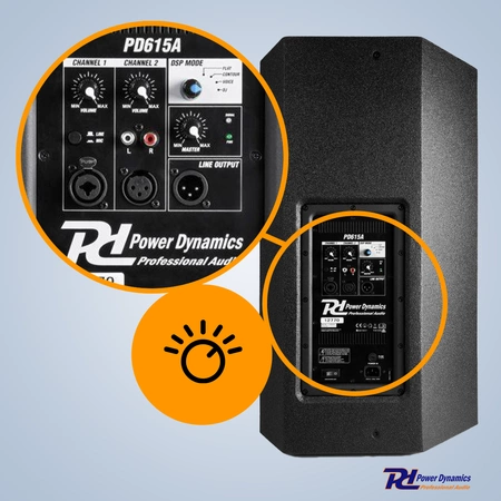 Kolumna aktywna 15'' 500W Power Dynamics PD615A