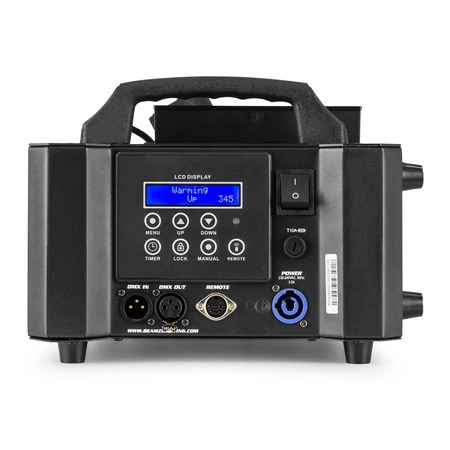 Zestaw: Wytwornica dymu pionowego LED DMX 800W BLAZE800+ płyn do dymu 5l