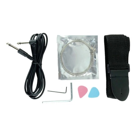 Gitara elektryczna - kompletny zestaw -Golden Guitar STEG-20 Czerwona Stratocaster