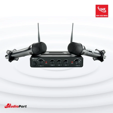 Zestaw mikrofonów bezprzewodowych doręcznych UHF+ stacja Audioport SU-750HH