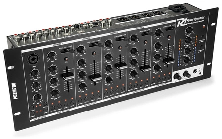 Mikser 6-kanałowy 4 strefy USB PDZM700 Power Dynamics