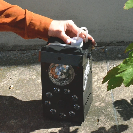 Zestaw: Wytwornica dymu z efektem LED i Jelly Ball SATURN+ płyn do dymu 1l