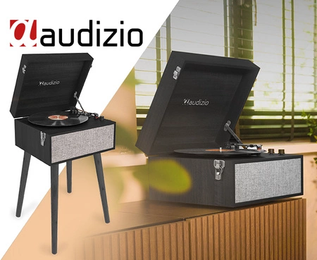 Gramofon stojący Audizio Fremont BT czarny