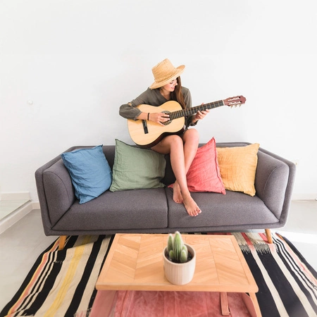 Zestaw: Gitara klasyczna 4/4 39" kolor naturalny GKS39NAT Golden Guitar+ pokrowiec tuner struny kostki