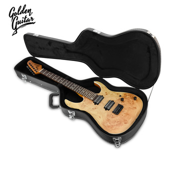 Gitara elektryczna superstrat- zestaw z futerałem -Golden Guitar naturalny 