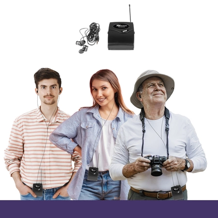 Bezprzewodowy System Tour Guide TG40 nadajnik+ 20 odbiorników Power Dynamics