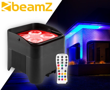 Oświetlacz Bateryjny LED BBP94W Uplight Par 4x12W RGBWA-UV z bezprzewodowym DMX