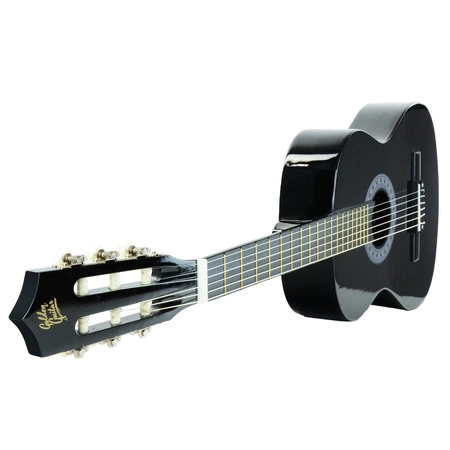 Zestaw: Gitara klasyczna 4/4 38 kolor czarny GK38CZ Golden Guitar+ pokrowiec+ tuner+ struny+ kostki