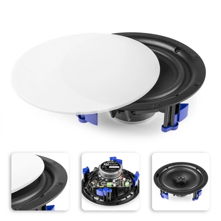 Niskoprofilowy głośnik sufitowy 1szt NCBT601 BT 6,5" biały