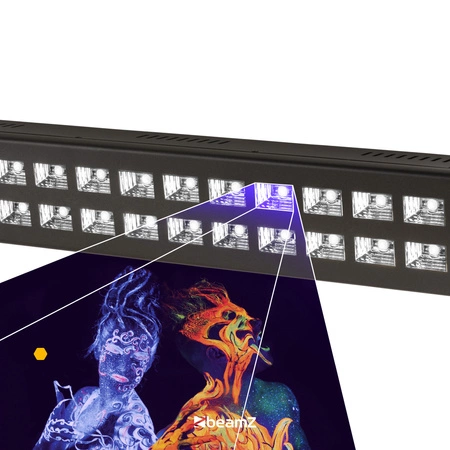 Belka listwa Ultrafiolet BUV2123 2x12 diod LED Beamz