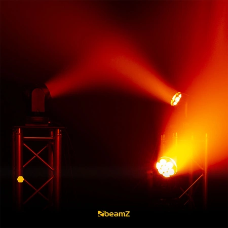 Zestaw: 4x Głowa ruchoma Cobra 720 Wash 7x 20W z zoomem Beamz+ 2x case