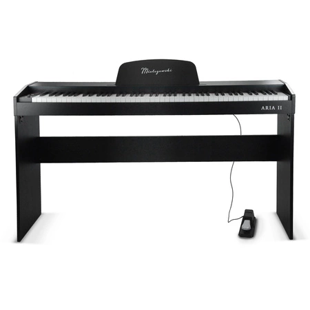 Zestaw: Pianino cyfrowe 88 klawiszy ze statywem Aria II Mielczewski+ regulowane siedzisko/ławka