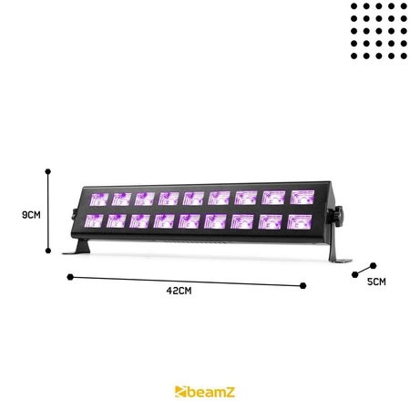 Belka oświetleniowa BUV293 UV 2x 9 diod LED Beamz