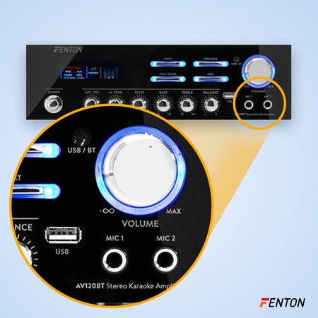 Wzmacniacz HiFi 2x 60W BT AV120BT Fenton
