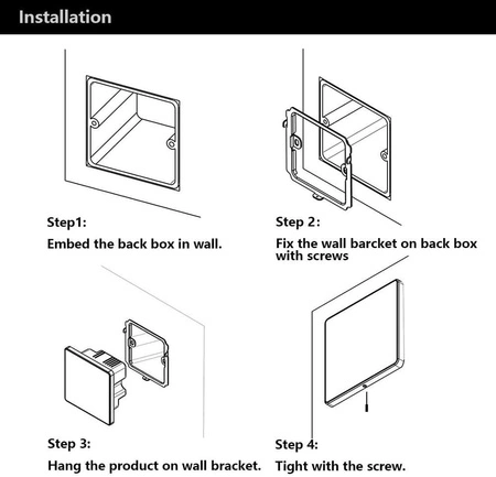 Zestaw: Wzmacniacz audio do montażu w ścianie z 2 głośnikami sufitowymi Powerline A50B
