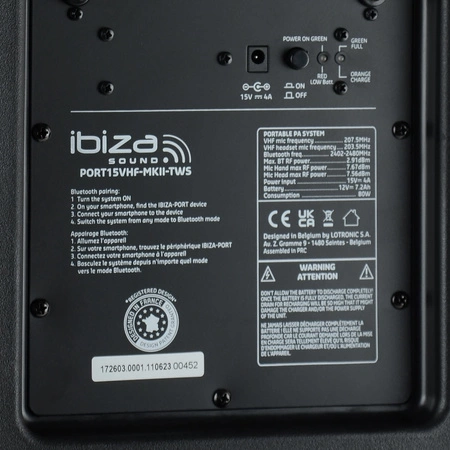 Kolumna mobilna Ibiza PORT15VHF-MKII-TWS