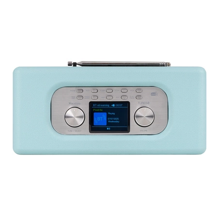 Radio retro DAB FM BT Tune60 Audizio niebieskie