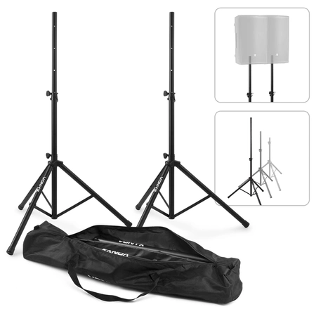 Zestaw nagłośnieniowy aktywny 2x kolumna 15" 1000W+ statywy+ okablowanie