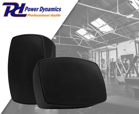 Zestaw kolumn instalacyjnych BHW60BK 6" 120W 100V czarny Power Dynamics