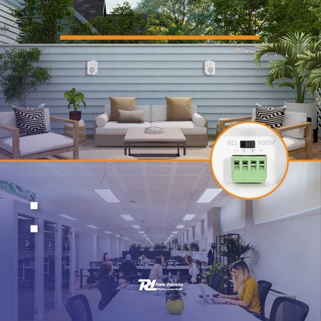 Kolumny instalacyjne 100V 3" 60W IPX5 PD BC30V białe Power Dynamics