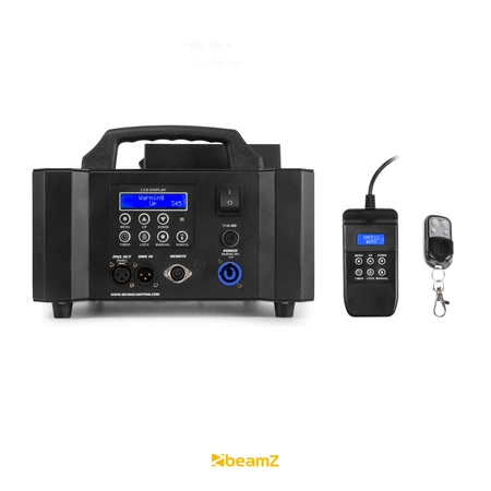 Zestaw: Wytwornica dymu pionowego LED BLAZE1800 + płyn do dymu CO2 5lBeamz