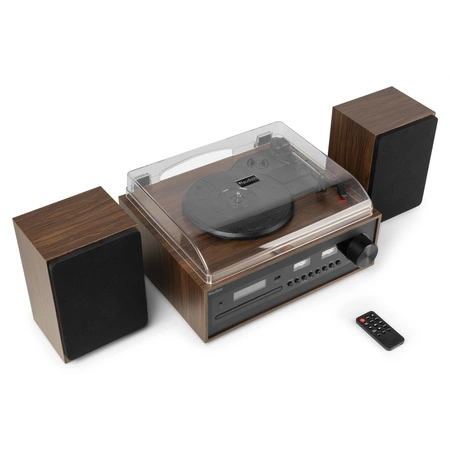 Gramofon retro Boston CD USB radio DAB głośniki Audizio