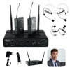 Zestaw mikrofonów bezprzewodowych UHF 2x nagłowny bodypack krawatowy Audioport SU-750BP